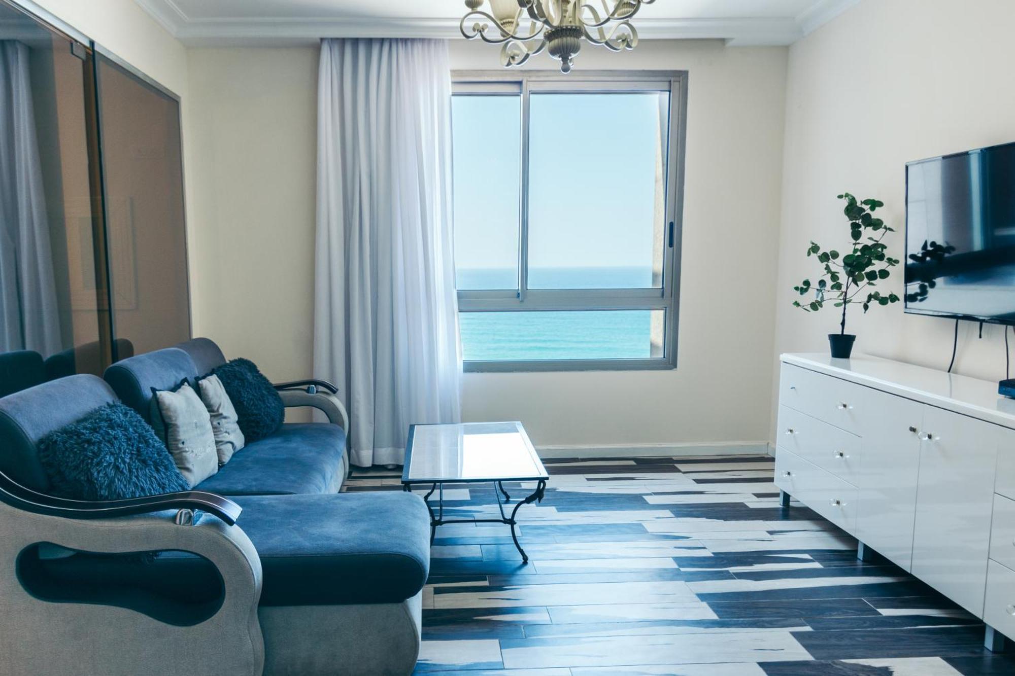 Almog Beach Apartments מגדלי חוף הכרמל חיפה Kültér fotó